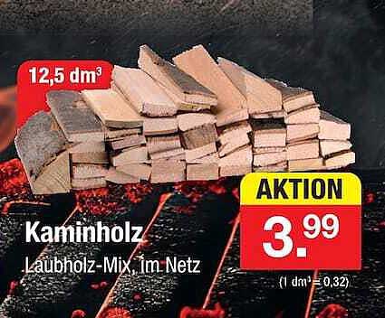 Kaminholz Laubholz-Mix, im Netz