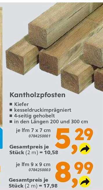 Kantholzpfosten