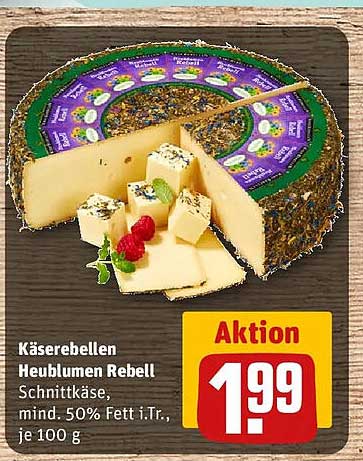 Käsehallen Heublumen Rebell Schnittkäse, mind. 50% Fett i.Tr., je 100 g