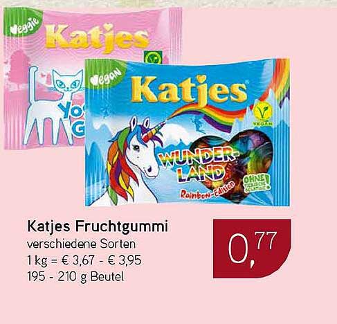 Katjes Fruchtgummi verschiedene Sorten