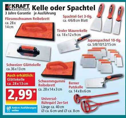 Kelle oder Spachtel