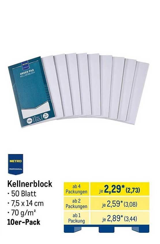 Kellnerblock
