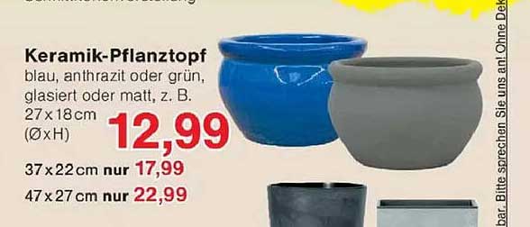 Keramik-Pflanztopf