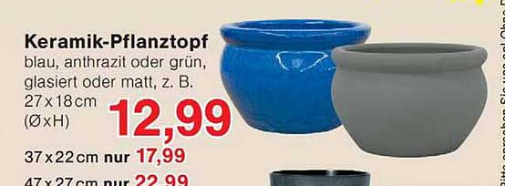 Keramik-Pflanztopf