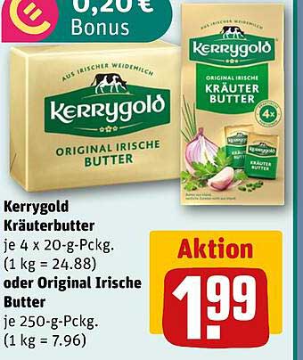 Kerrygold Kräuterbutter oder Original Irische Butter