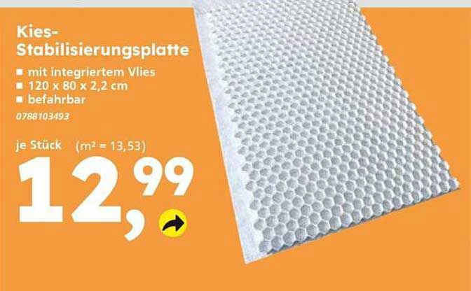 Kies-Stabilisierungsplatte