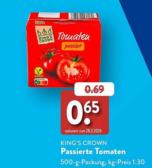 KING'S CROWN Passierte Tomaten