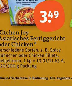 Kitchen Joy Asiatisches Fertiggericht oder Chicken
