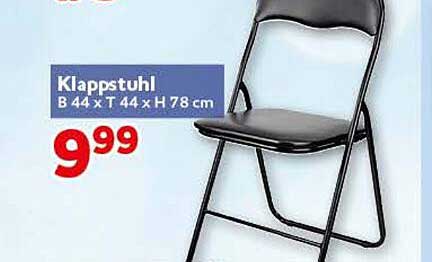 Klappstuhl B 44 x T 44 x H 78 cm