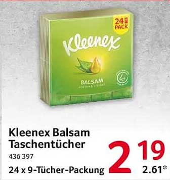 Kleenex Balsam Taschentücher