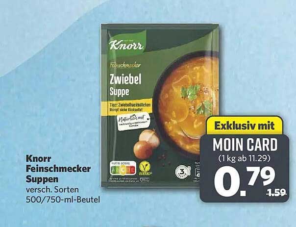 Knorr Feinschmecker Suppen versch. Sorten 500/750-ml-Beutel
