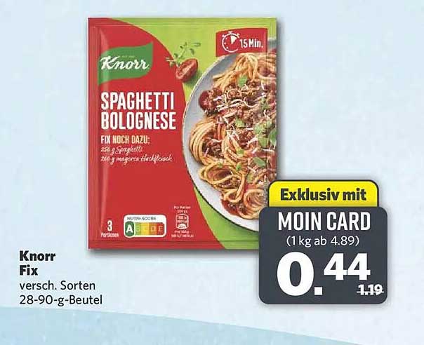 Knorr Fix versch. Sorten 28-90-g-Beutel