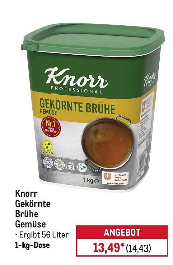 Knorr Gekörnte Brühe Gemüse