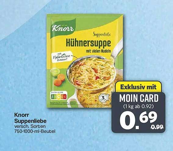 Knorr Suppenliebe Hühnersuppe mit vielen Nudeln