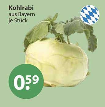 Kohlrabi aus Bayern je Stück