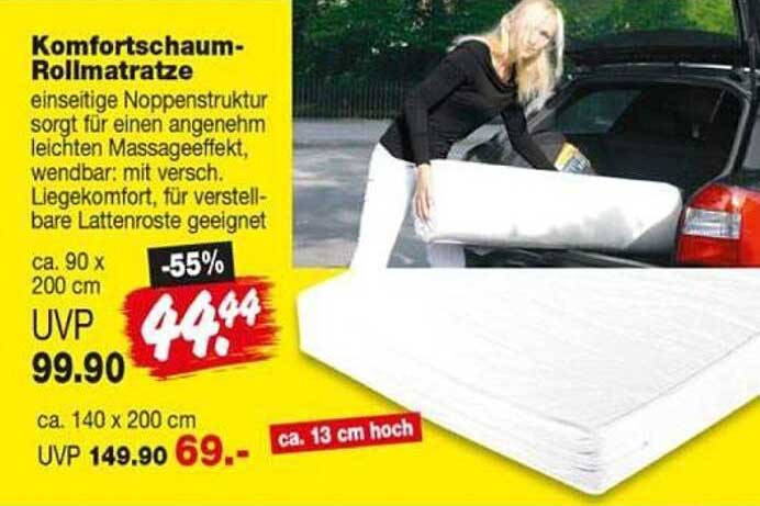 Komfortschaum-Rollmatratze