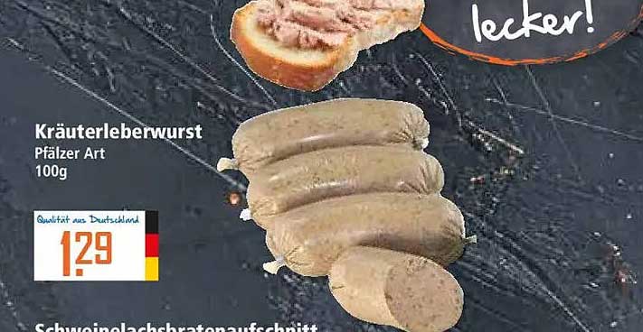 Kräuterleberwurst Pfälzer Art 100g