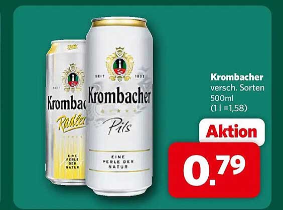 Krombacher versch. Sorten 500ml