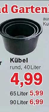 Kübel rund, 40 Liter