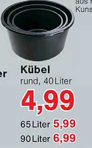 Kübel rund, 40 Liter