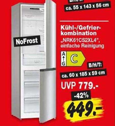 Kühl-/Gefrierkombination „NRK61CS2XL4“, einfache Reinigung