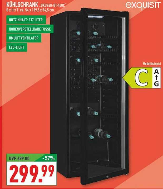 KÜHLSCHRANK „KS240-GT-160C“