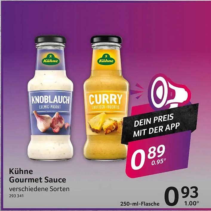 Kühne Gourmet Sauce verschiedene Sorten