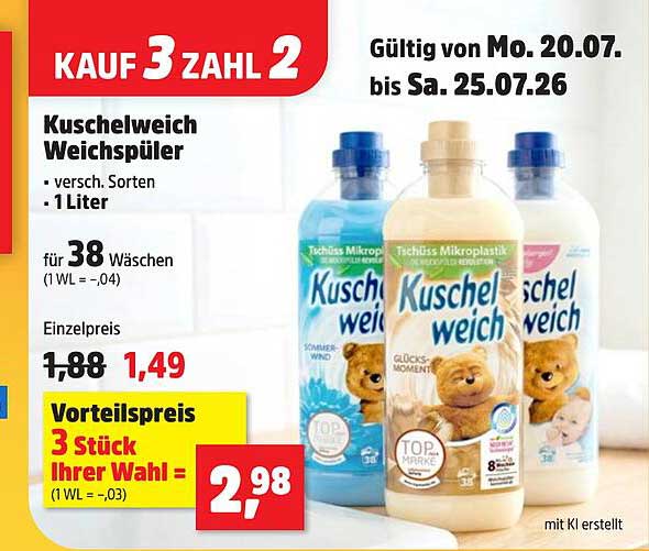 Kuschelweich Weichspüler