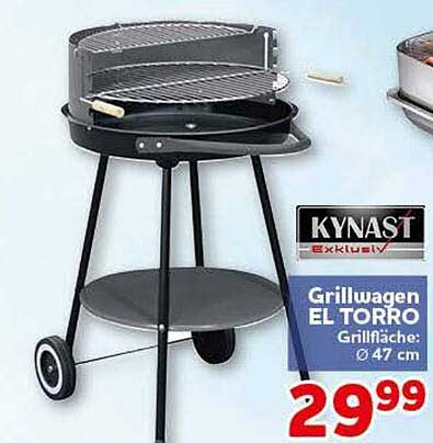 KYNAST exklusiv Grillwagen EL TORRO Grillfläche: Ø 47 cm