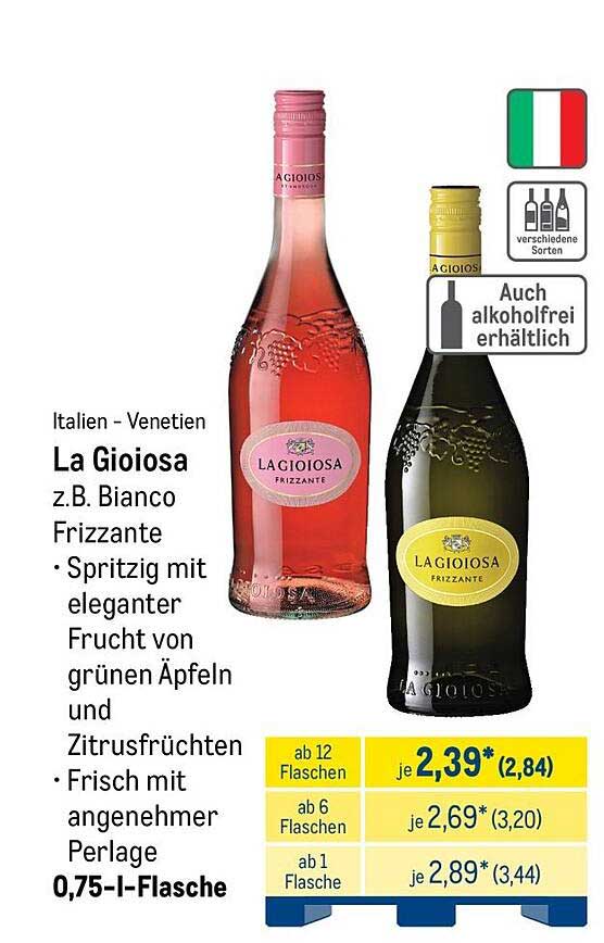 La Gioiosa z.B. Bianco Frizzante