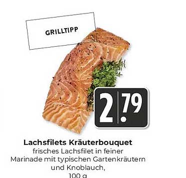 Lachsfilets Kräuterbouquet