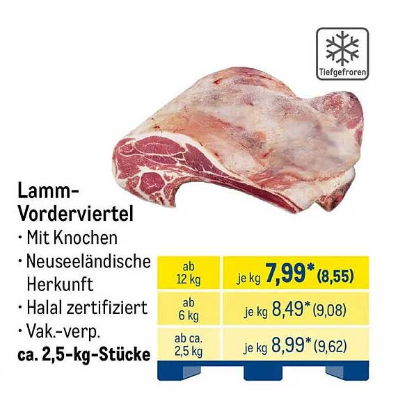 Lamm-Vorderviertel