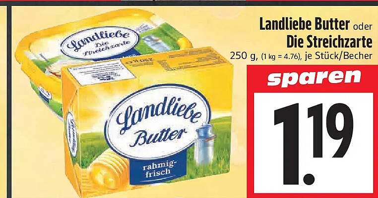 Landliebe Butter oder Die Streichzarte