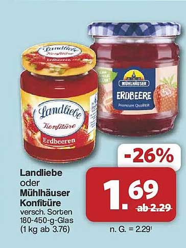 Landliebe oder Mühlhäuser Konfitüre