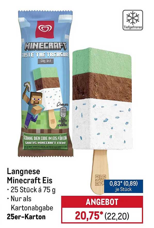 Langnese Minecraft Eis