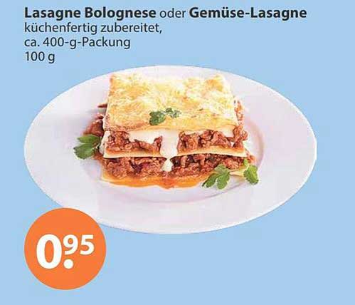 Lasagne Bolognese oder Gemüse-Lasagne