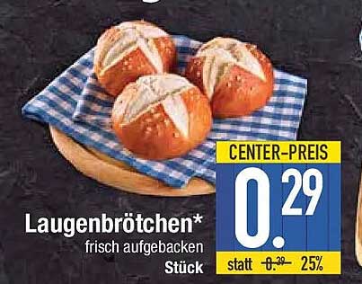 Laugenbrötchen* frisch aufgebacken Stück