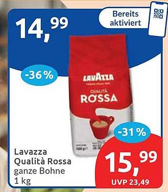 Lavazza Qualità Rossa ganze Bohne 1 kg