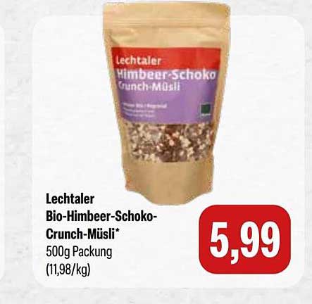 Lechtaler Bio-Himbeer-Schoko-Crunch-Müsli*