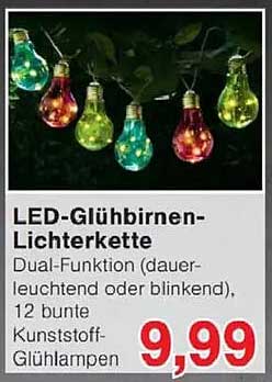 LED-Glühbirnen-Lichterkette