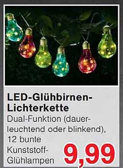 LED-Glühbirnen-Lichterkette