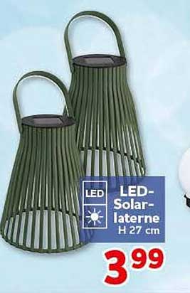 LED-Solar-laterne H 27 cm