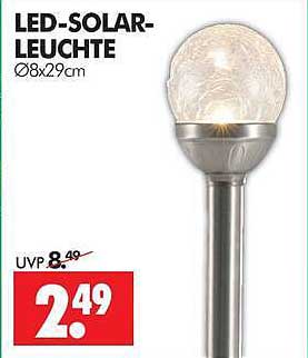 LED-SOLAR-LEUCHTE Ø8x29cm