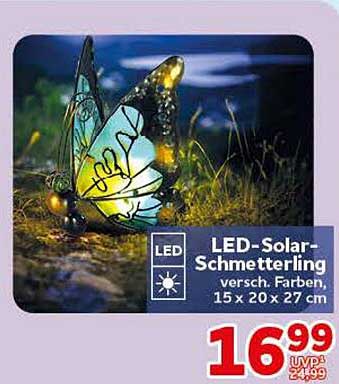LED-Solar-Schmetterling