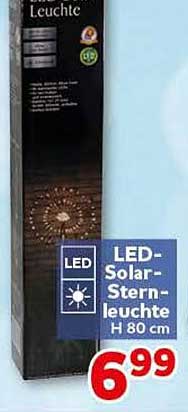 LED-Solar-Sternleuchte H 80 cm