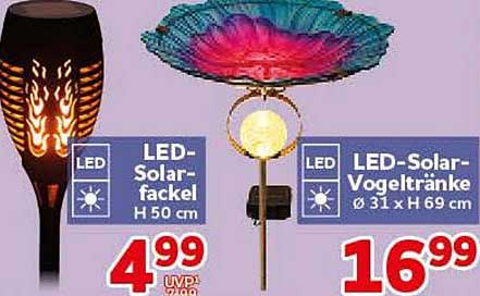 LED-Solarfackel H 50 cm