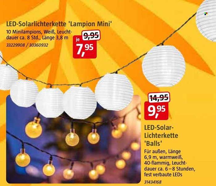 LED-Solarlichterkette 'Lampion Mini'