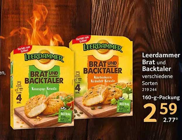 Leerdammer Brat und Backtaler