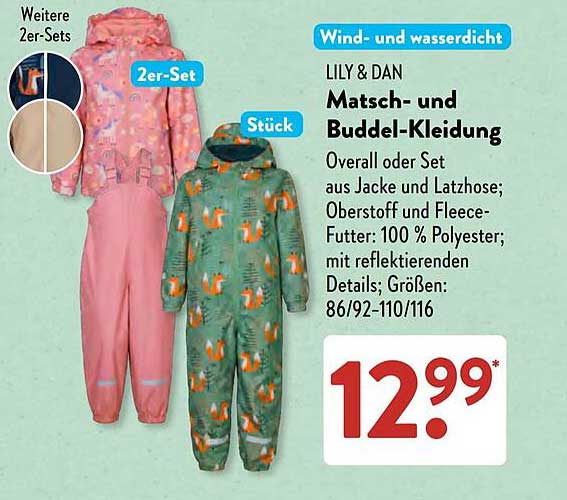 LILY & DAN Matsch- und Buddel-Kleidung