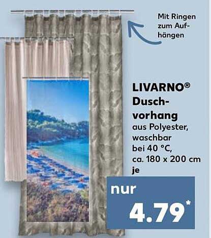 LIVARNO Duschvorhang